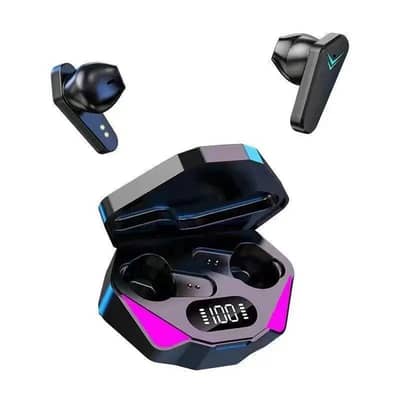 Smart TWS Bluetooth Earbuds with Digital Battery Display & RGB Lights