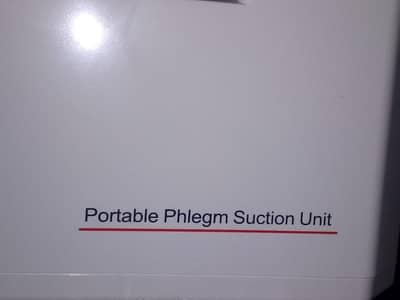 PORTABLE PHLEGM SUCTION UNIT