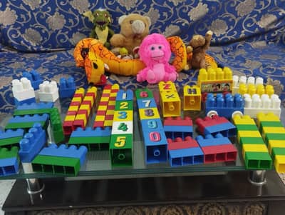 Lego Blocks and Stuffed Toys For Kids
