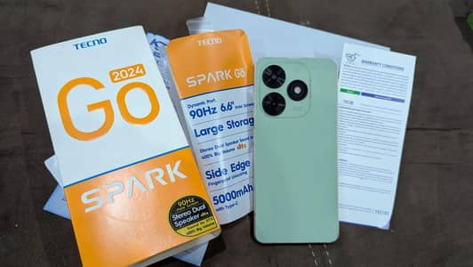 tacno sprak go 2024 with box 4+4/64gb 5000,mh battery