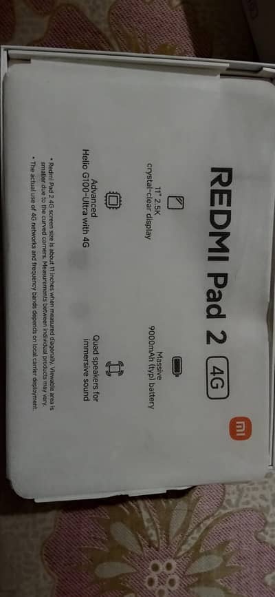 Redmi pad 2 (8+256) 7 Months warranty. Just as new