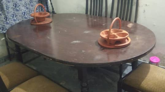 wooden dining table