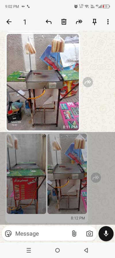 Burger and shawarma stall for sale