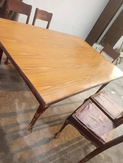 Dinning table with 6 chairs