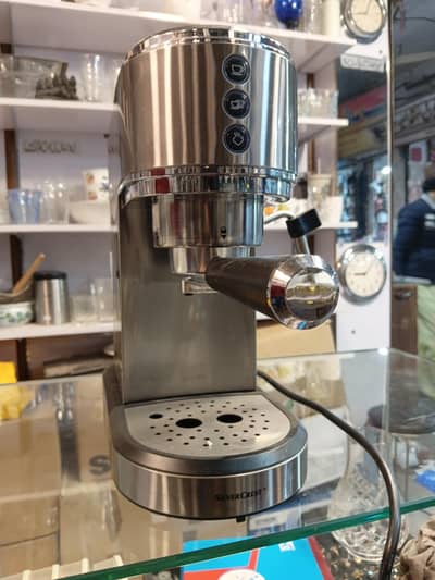 coffee machine 15 bar presser silvercraft