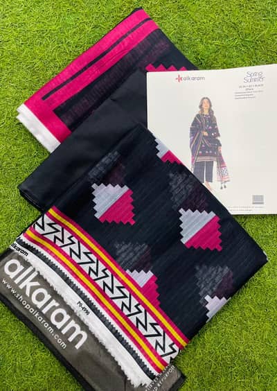 3-Piece Lawn 2026 | New Arrival | original Alkaram Unstitched Suit