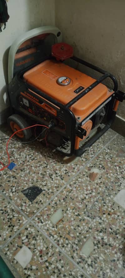 Fireman generator 3910 ex. almost new. copp winding guarenty,key starter