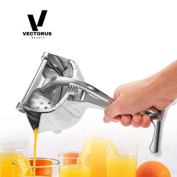 Manual Citrus Juicer for Orange, Lemon, and Smoothies - Stainless Steel Fruit Press Machine, Aluminum Manual Juicer Machine - Fruit Press and Hand Squeezer for Citrus Juicing