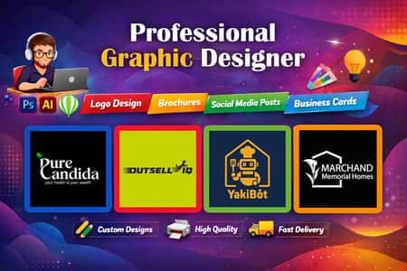 Professional Graphic Designer | Logo Design, Social Media & Branding
