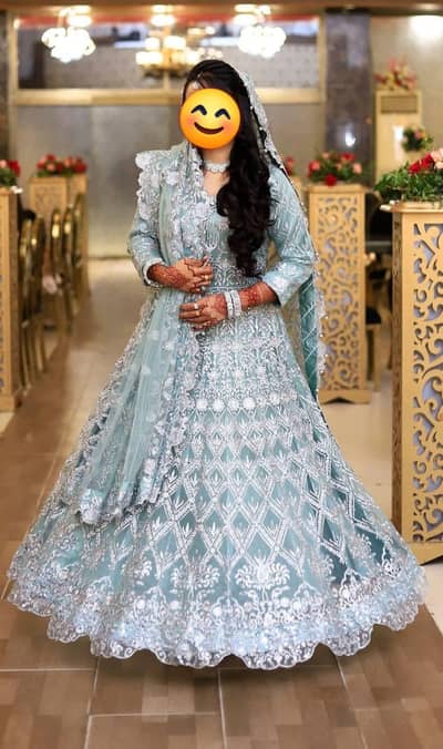 Heavy valima bridal maxi stitched