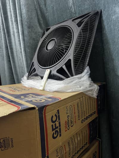 Gfc ceiling fan 16”. Available in matt black color