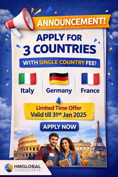 Study Visa Consultants | Apply to 3 Countries in Single Fee