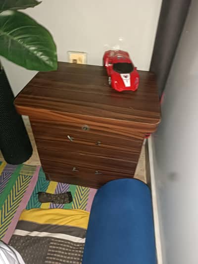 bed set, mattress, dressing, side table, almary 3 door