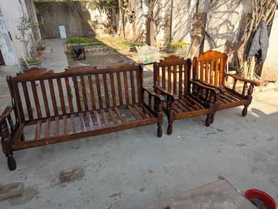 Pure Tali wood 5 seater sofa set