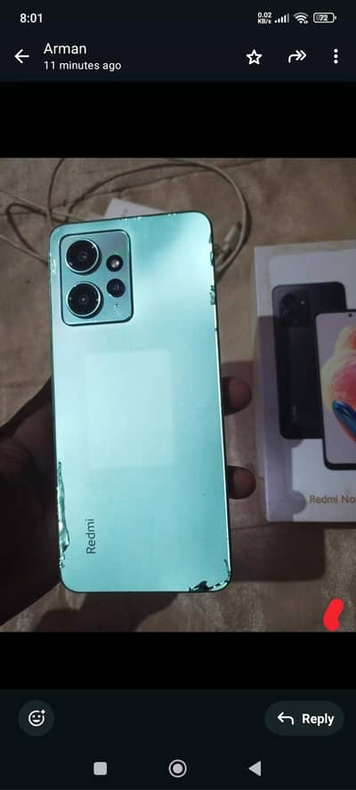 redmi note 12 mobile  6 GB ram 128 GB moment