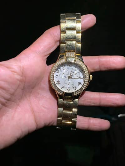guess watch i16540l1 gold colour