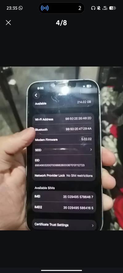 Mera 13 Hn Factory unlocked Hn 256 gb hn  Back camera ma dust hn