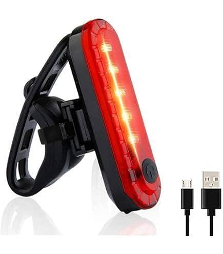 Ultra-Bright Tail USB Rechargeable LED Bike Tail Light - IPX4 Waterproof Bicycle Rear Safety Light with 4 Lighting Modes for Road & Mountain Biking Cycle Accessories