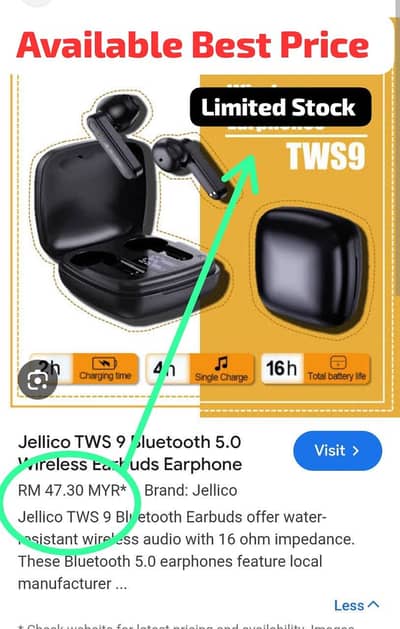 100% Orignal Dubai Brand Airbuds