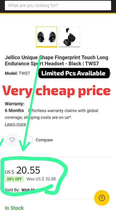 100% Orignal Dubai Brand Airbuds