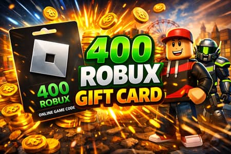 I am selling Roblox 400 Robux gift card