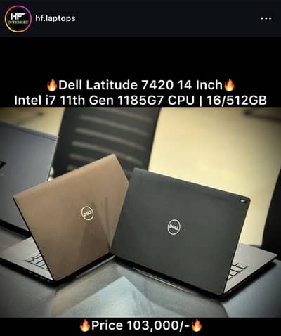 Dell Latitude 7420 14 Inch i7 11th Gen 1185G7 CPU | 16/256GB