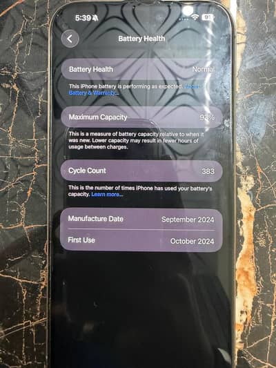 Iphone 16 Pro Max 256 GB PTA Approved