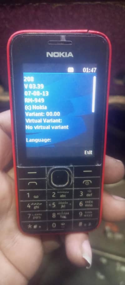 Nokia original phone pta ok ha  Nokia 208 madal