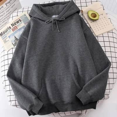 Comfortable Grey fleece hoodie
