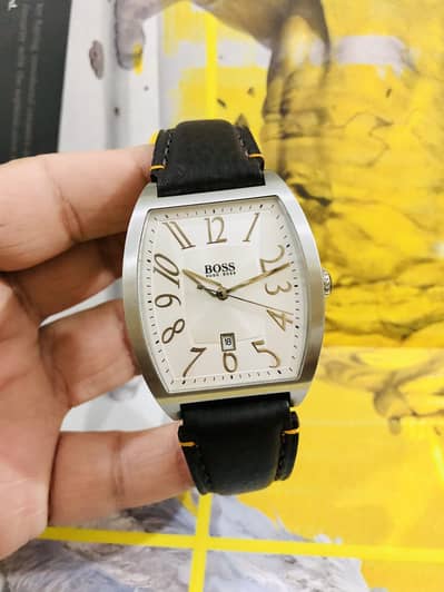 HUGO BOSS-TANK SHAPE-NEW WATCH-SEIKO RADO TISSOT CASIO CITIZEN