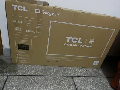 43 inch TCL QLED TV box pack