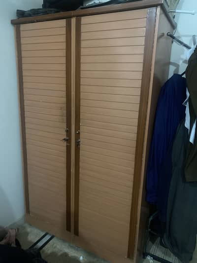 Wardrobe and bookshelf