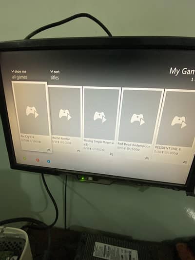 Xbox 360 with good condition with  pre installed game
