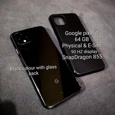 Google Pixel 4 in Black colour with free phone case