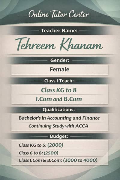 Online tutoring services