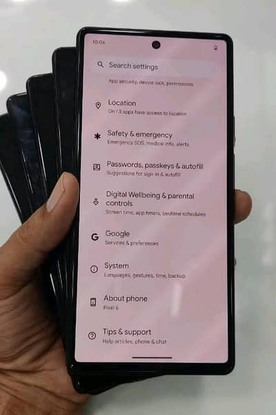 google pixel 6 8gb 128gb rom pta approved 10/9 condition waterpack