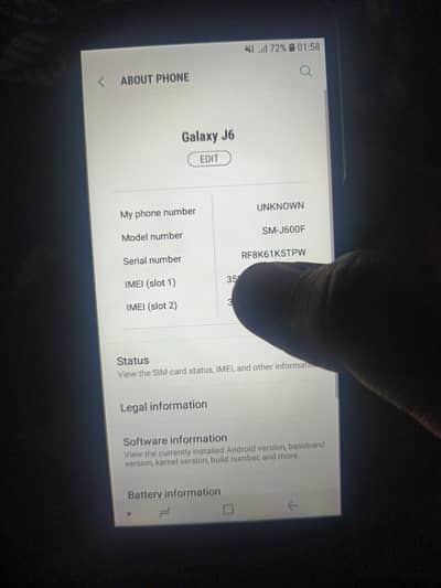 Samsung j6 3/32