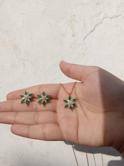 Pendant set/ Jewlery set/ zircon Set