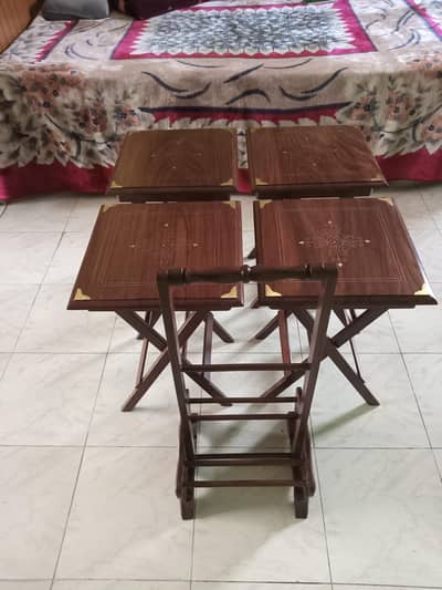 4 picnic tables set, foldable with handcarry in phase 8