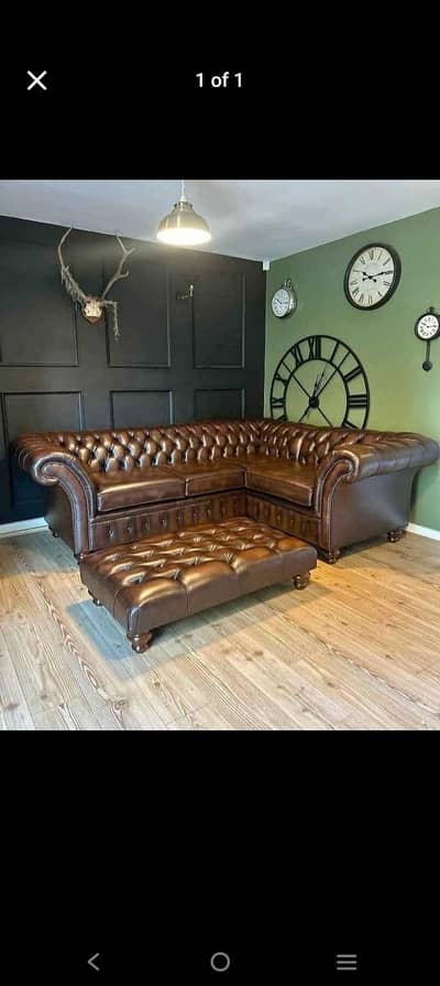 Premium Chesterfield Sofa | Molty Foam (15Y Warranty) Solid Kikar Wood