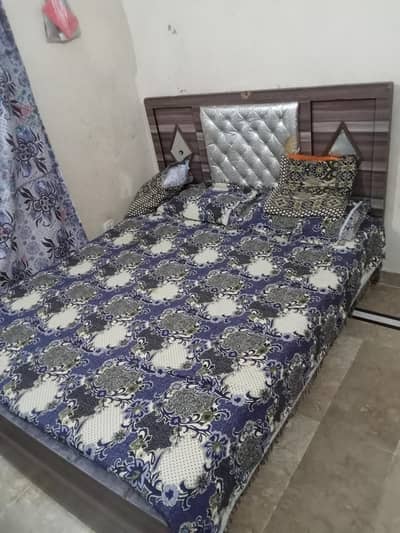 queen size bed organial with molty foam mattress and double charpai