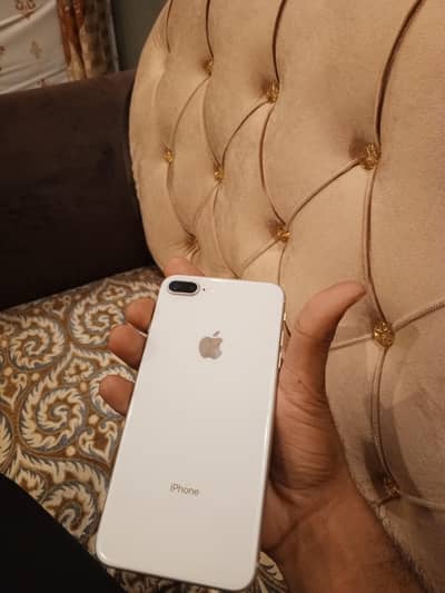 iPhone 8 plus pta approved silver colour 64gb