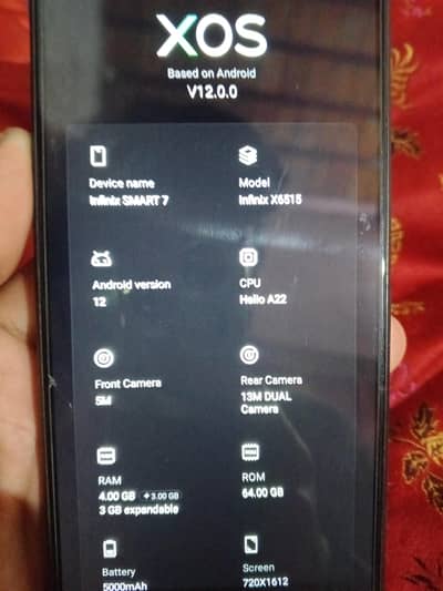 7+64 Infinix smart 7 HD