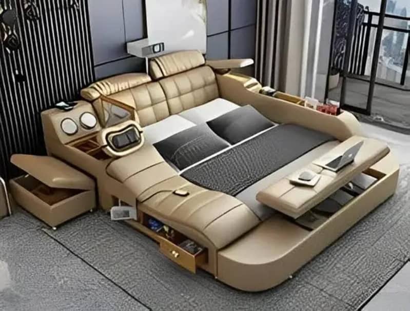 multipurpose smart bed#double bed#smartbed#bedset 0