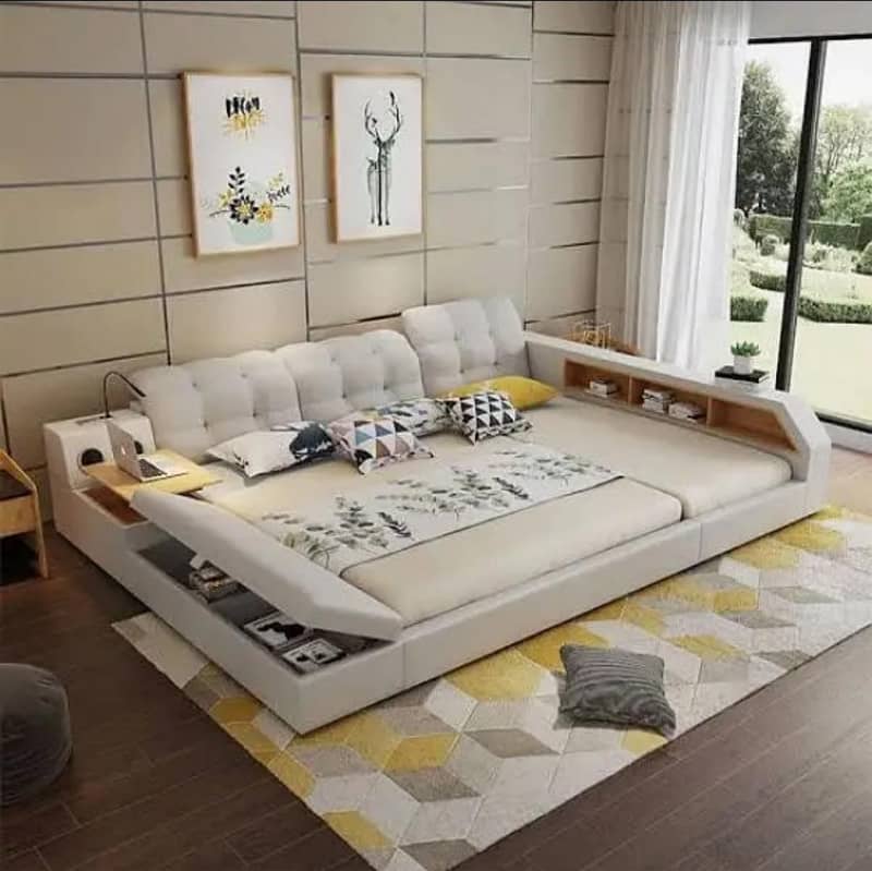 multipurpose smart bed#double bed#smartbed#bedset 8