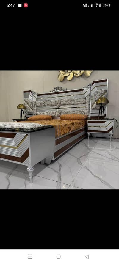 new king size bed beautiful design with best quality and best polish
