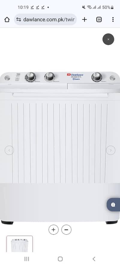 Dawlancs Twin Tub DW 6580 washing machine for urgent  Sale brand new