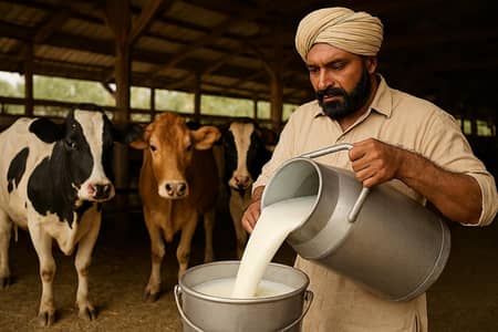 Fresh Organic Pure Cow Milk