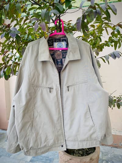 Men’s Light Beige Jacket – Imported | Excellent Condition