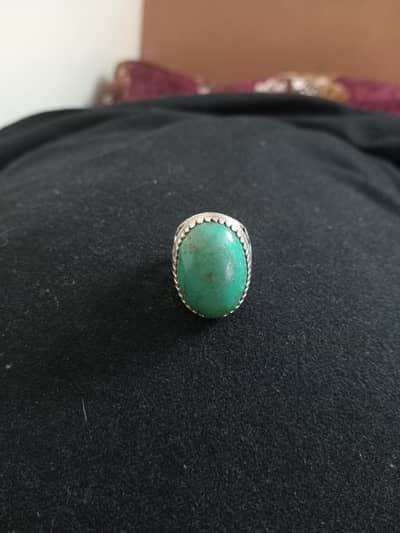 Premium Original Feroza (Turquiose) in Silver Ring
